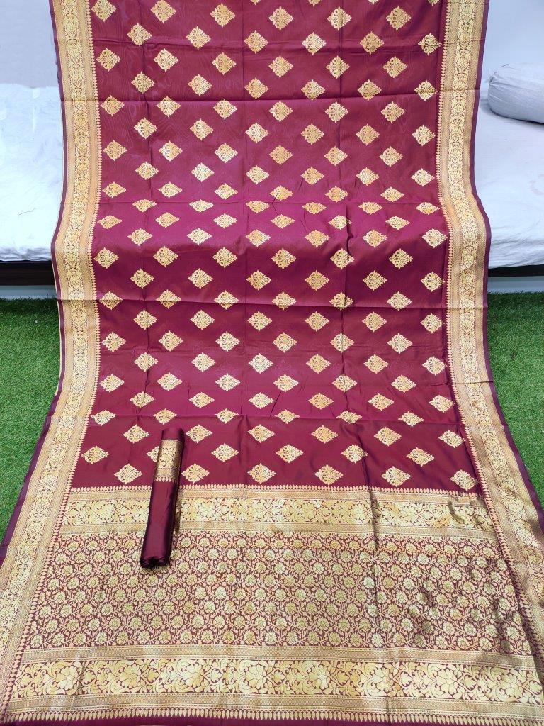 Delicate Cotton Silk Jacquard Work Saree