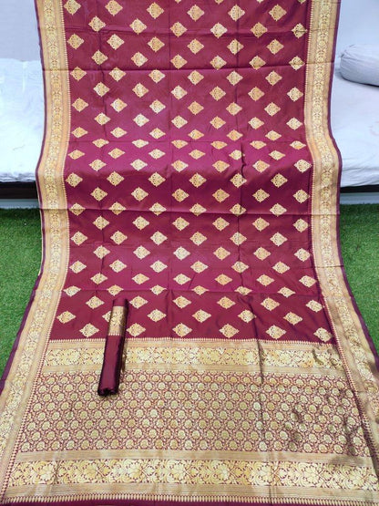 Delicate Cotton Silk Jacquard Work Saree