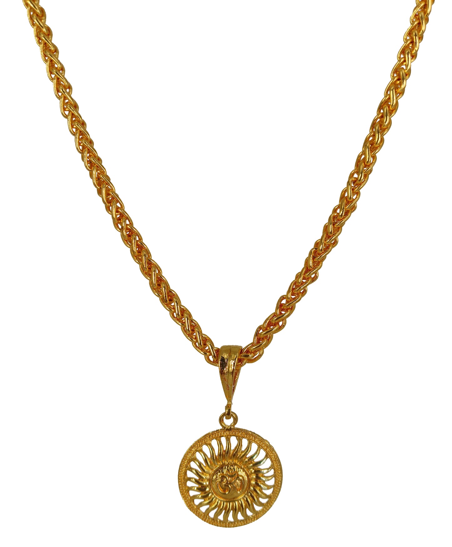 Luxurious Men's Gold Plated Pendant With Chain Vol 1