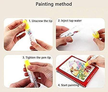 Reusable Magic Water Painting Book (Pack of 2)