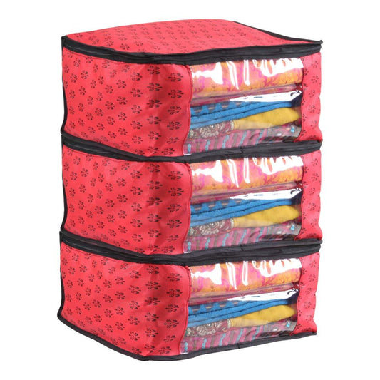 Saree Cover - Non Woven Printed Big Size Saree Covers ( Pack of 3 )