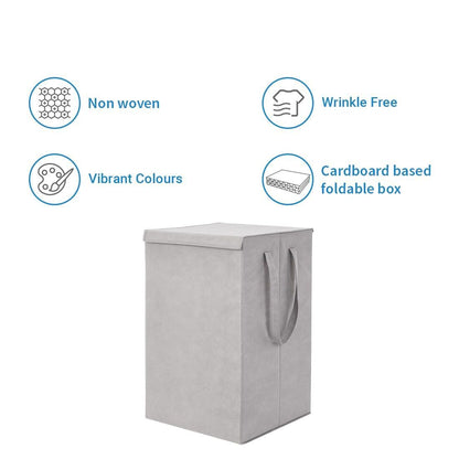 Laundry Bag - Foldable Laundry Basket With Lid & Handle