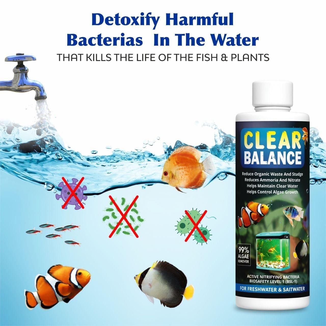 Clear Balance Fish Tank Water Purifier 120ml Each (Pack of 2)