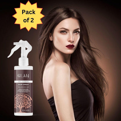 Glam Anti-Thinning Hair Spray - Volumizing Day Spray 100ml (Pack of 2)