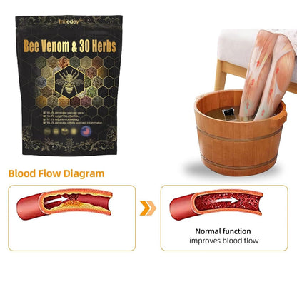 Bee Venom & 30 Herbs Detox Foot Bath Beads (Pack of 1)