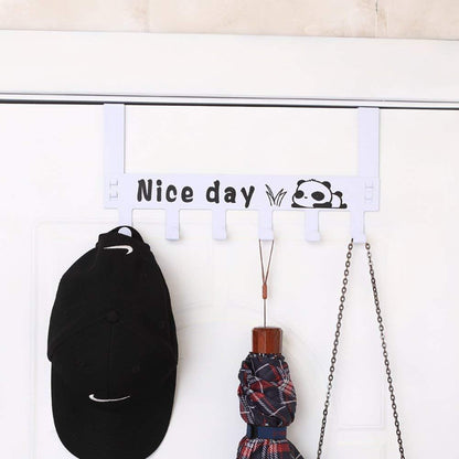 Hook Hanger-6 Hooks Hanger Over The Door Hook Hanger