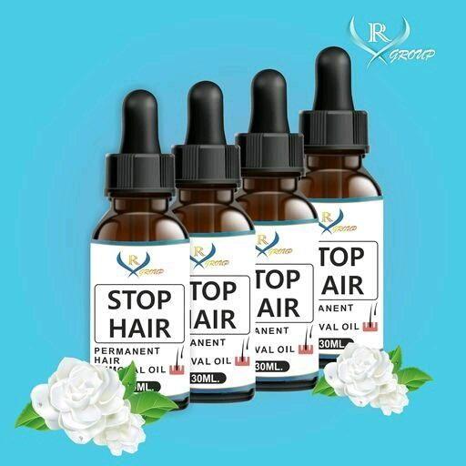R Group Stop Hair Permanent Hair Removal Oil (Pack of 4 )