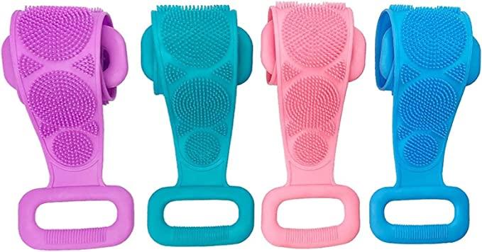 Silicone Bath Long Strip Bath Towel Back Rub (Pack of 1)