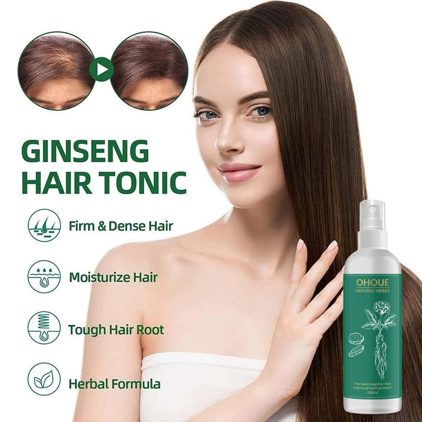 Ohoue Natural Herbs The Best Organic Hair Improvement Product 100ml Pack of 1