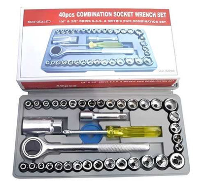 Hardware Tools - Multipurpose 40 in 1 Screwdriver Socket Set and Bit Tool Kit Set