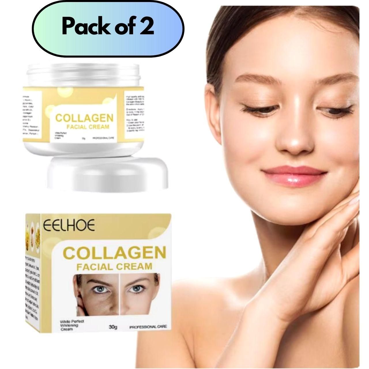 EELHOE Collagen Facial Cream 100grm Pack of 2
