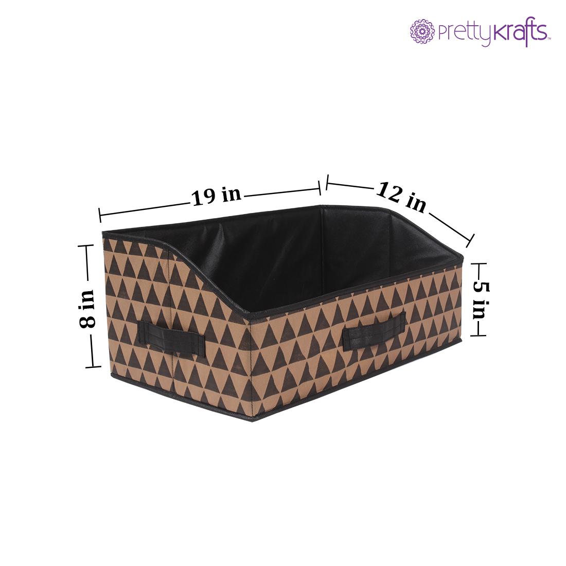 Organizer-Trapezoid Design Shelf organizer Basket (Pack of 1)