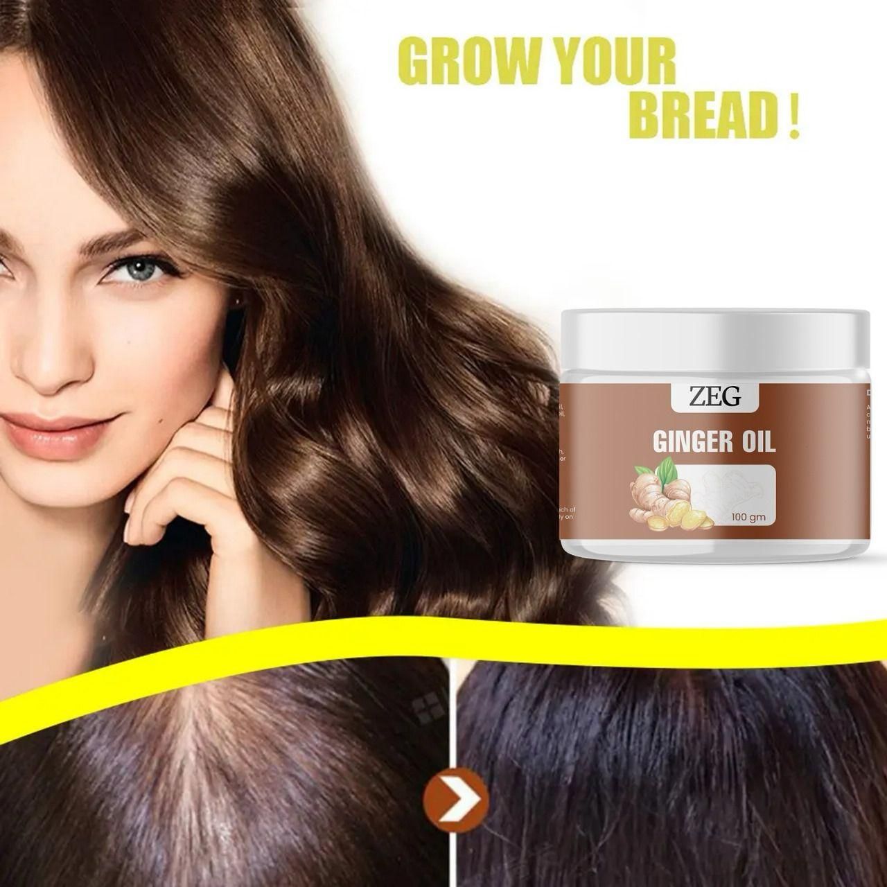 ZEG GINGER OIL 100GM ? 100% Natural Multipurpose Oil for Hair, Skin & Body (Pack of 2)