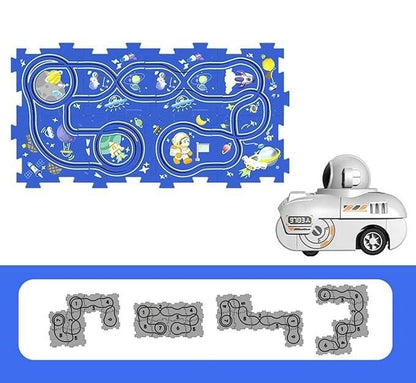 Puzzle Rail car Race Slot Car Track Set
