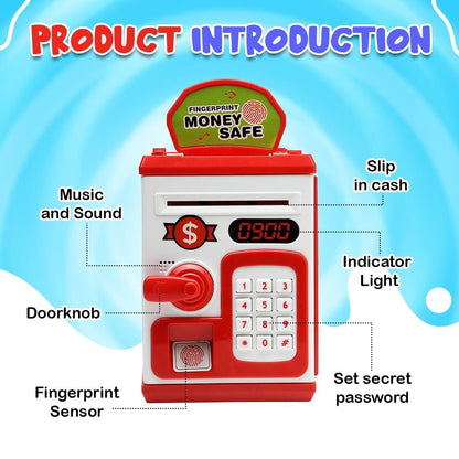 Money Bank for Kids with Fingerprint Sensor