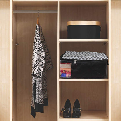 Saree Cover - Printed Non Woven Saree Cover for Wardrobe (Pack of 9)