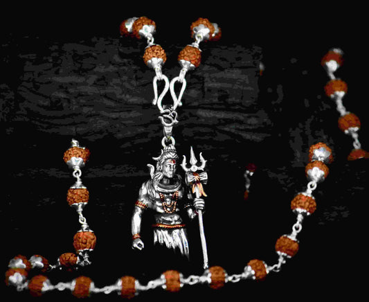 Rudraksha Shivji Pendant With Chain