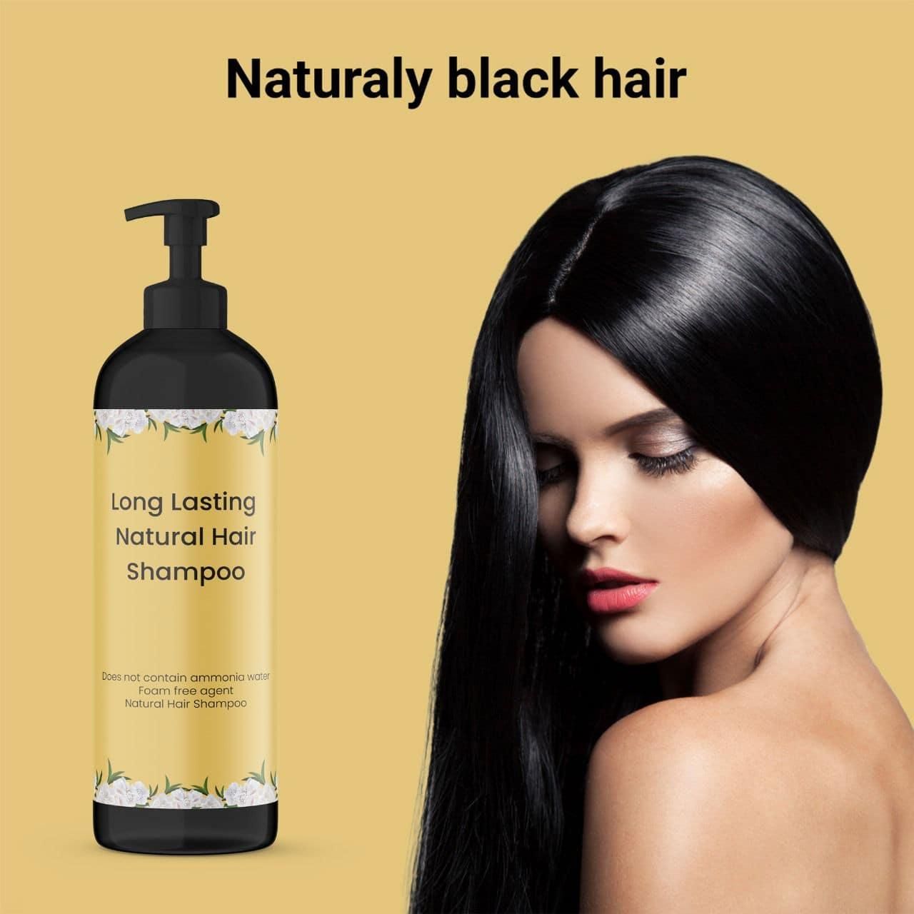 Long Lasting Natural Hair Dye Shampoo 50ML (Pack of 2)