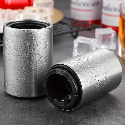 Stainless Steel Automatic Push & Pull Bottle Opener