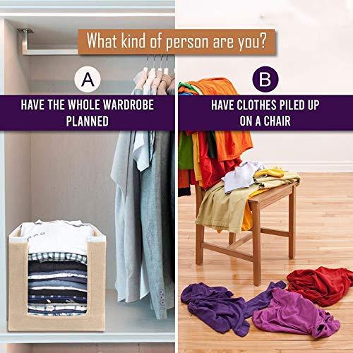 Closet Organizer-Foldable Shirts and Clothing Organizer Stackers(Pack of 4)