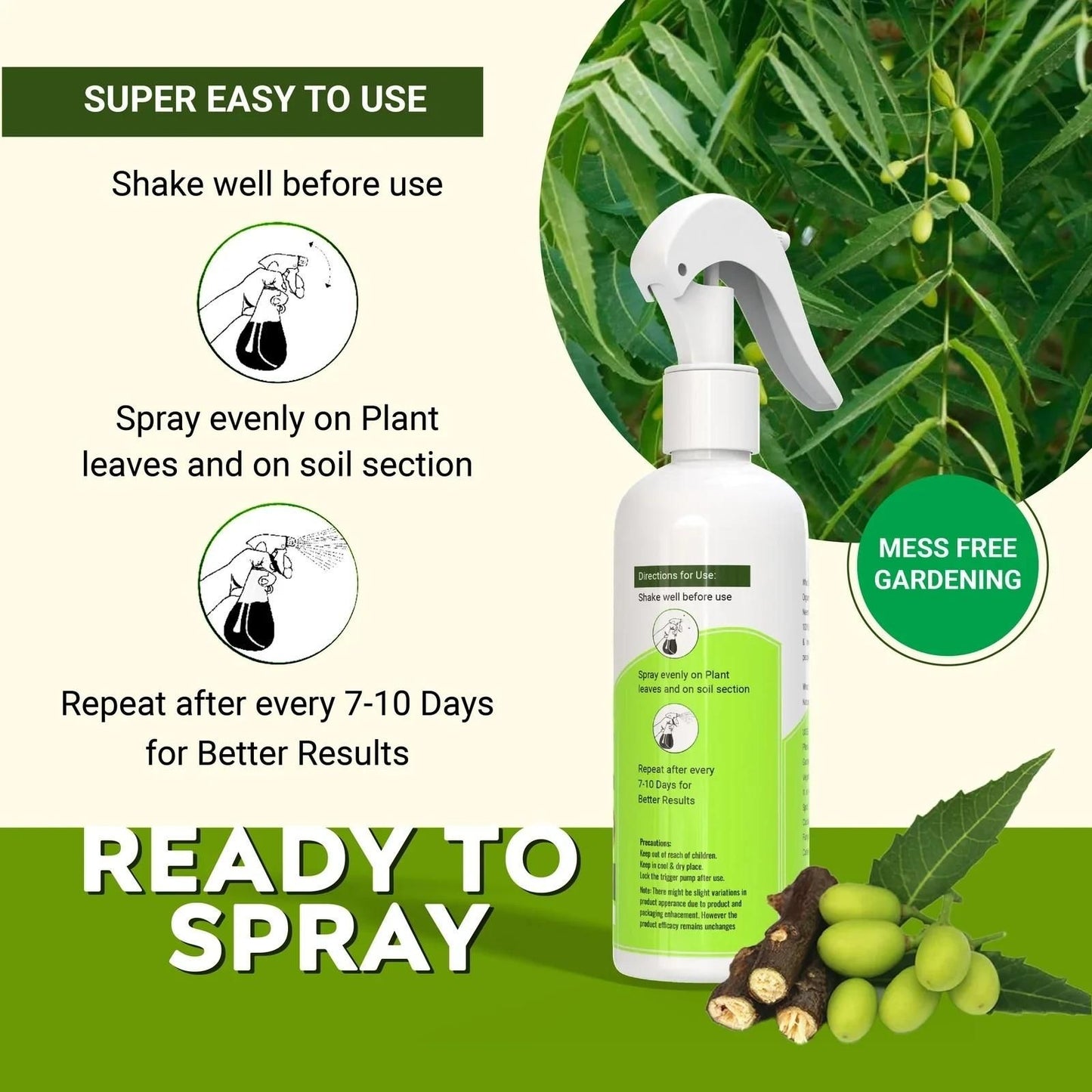 Pure Neem Plant Protection Spray (Buy 1 Get 1 Free)