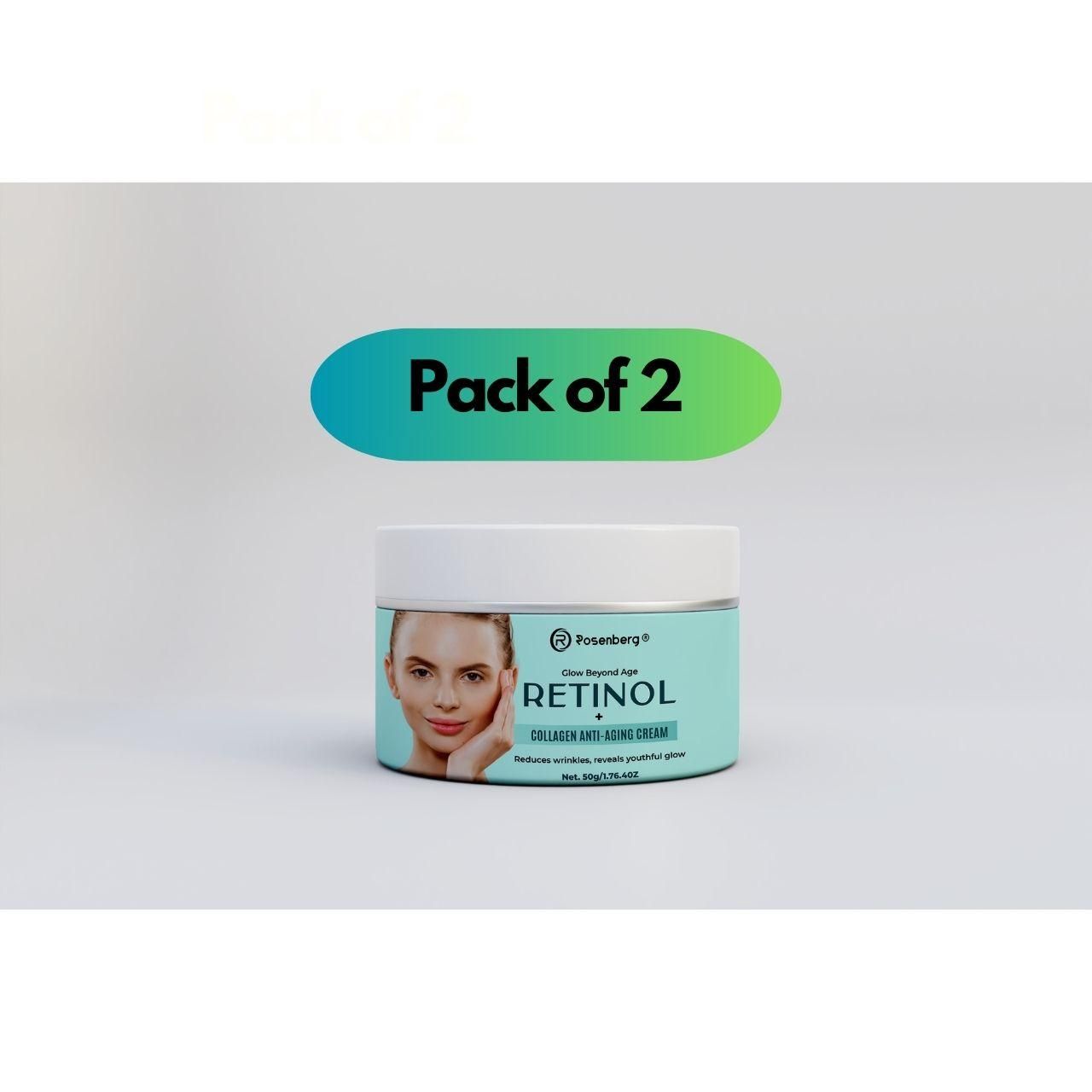 Retinol Collagen Anti Aging Cream 100 gm Pack of 2
