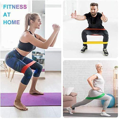 Exercise Bands-Resistance Loop Exercise Bands for Squats, Hips, Legs, Butt, Glutes and Heavy Workouts Physical Therapy, Rehab, Stretching, Home Fitness	(Pack of 5)