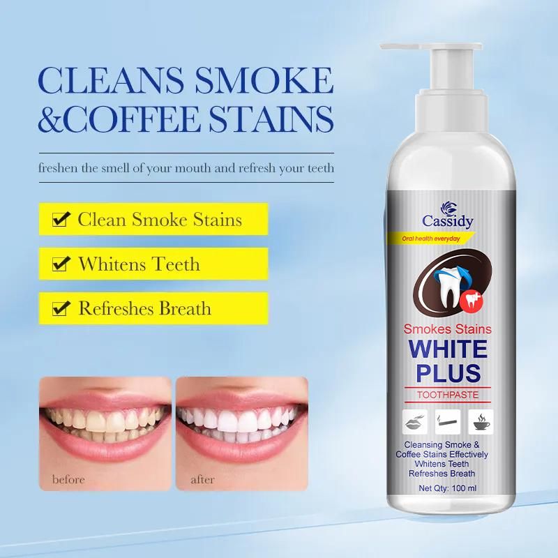 Cassidy Smokes Stains White Plus Liquid Toothpaste 100ml Pack of 1