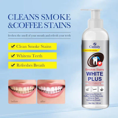 Cassidy Smokes Stains White Plus Liquid Toothpaste 100ml Pack of 1