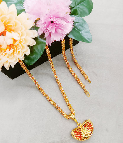 Luxurious Men's Gold Plated Pendant With Chain Vol 1