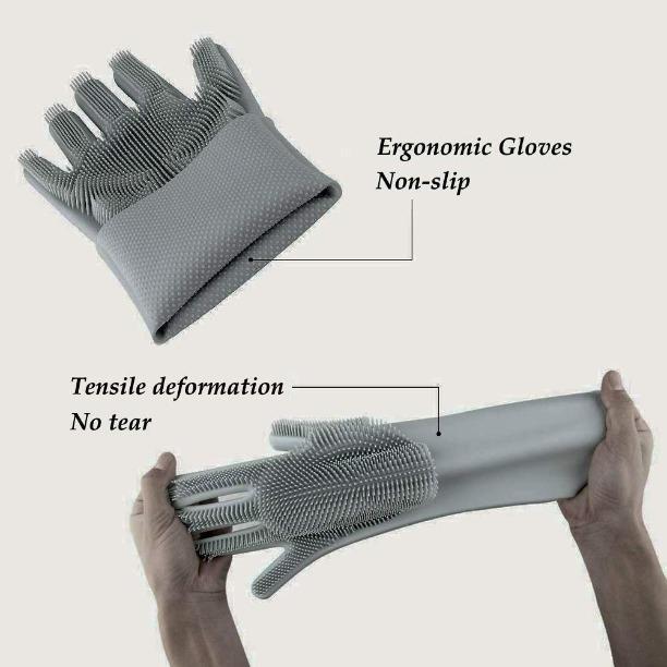 Cleaning Gloves - Magic Silicon Cleaning Gloves