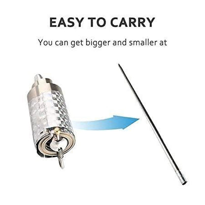 Lofy Enterprise Silver Appearing Cane Metal Steel Professional Trick Prop