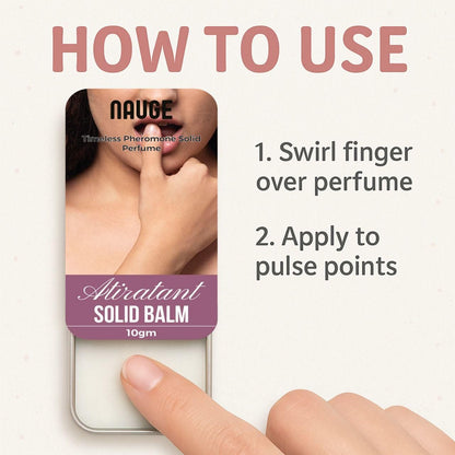 NAUGE Timeless Pheromone Solid Perfume 10gram (Pack of 2)