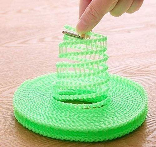 Rope-Nylon Clothesline Rope Windproof with Hooks Pack of 2 (5M)