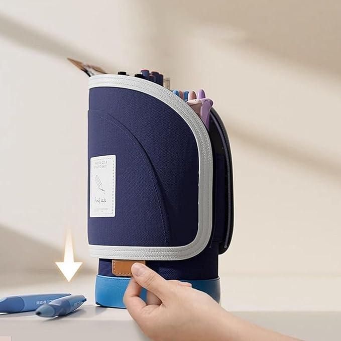 Large Capacity Vertical Pencil Cases Pouch Holder Stationery