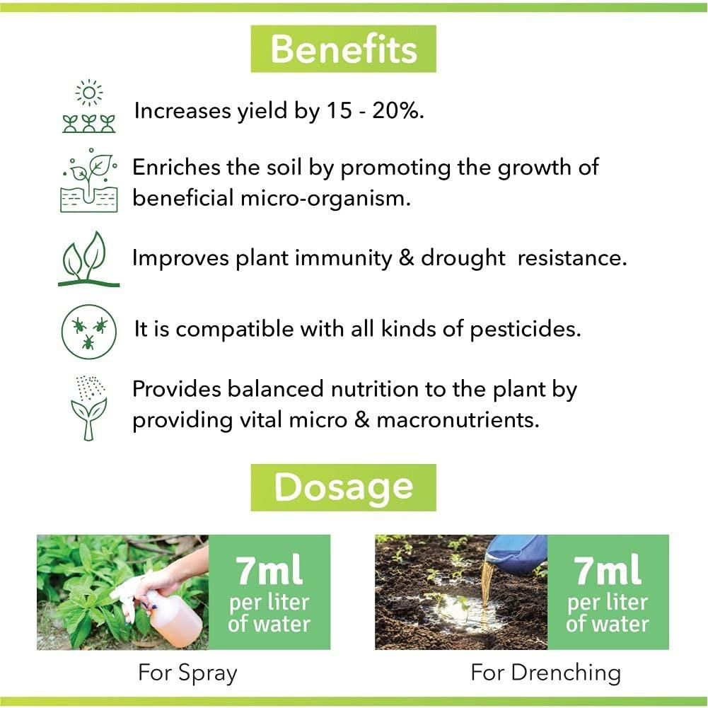 Plant Boost Liquid Biofertilizer for All Crops,Organic (Pack of 2)