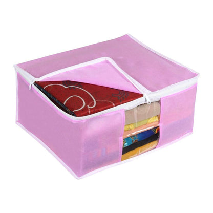 Saree Cover - Solid Non Woven Saree Cover for Wardrobe (Pack of 3)