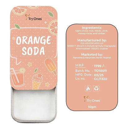 Orange Soda Solid Perfume 10 gm Pack of 1