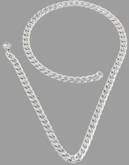 Delicate Men's Silver Plated Chain