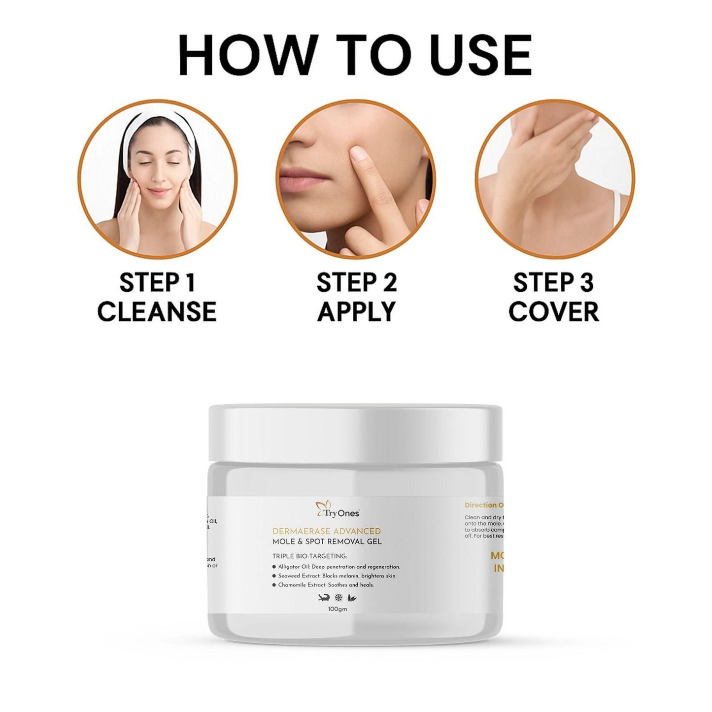 Mole and Spot Removal Gel 200 gm Pack of 2