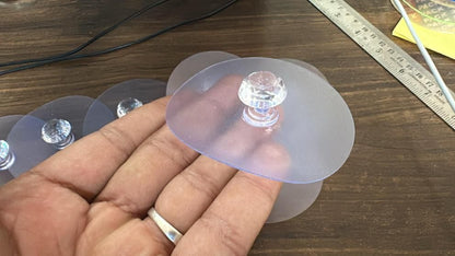 Crystal Stick On Door Knobs (Pack of 10)