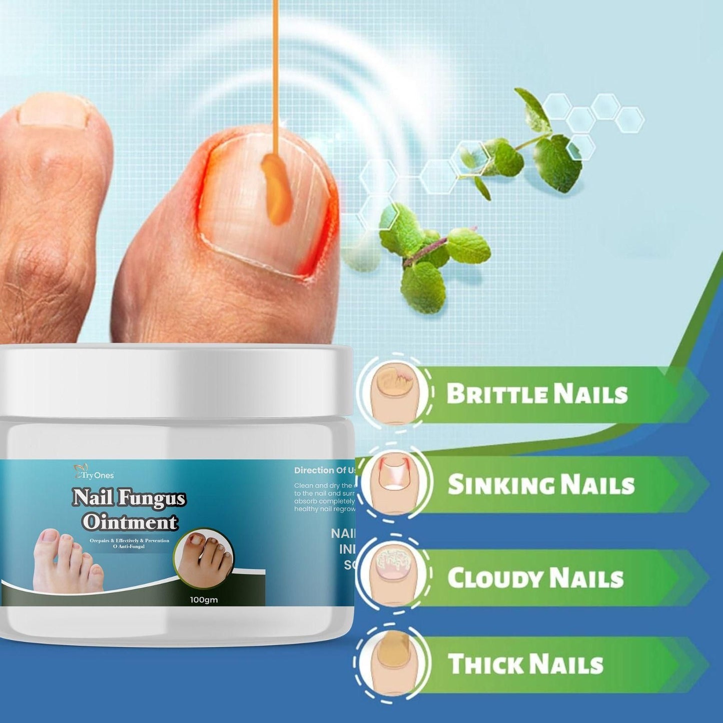 TryOnes Nail Fungus Ointment 100gram
