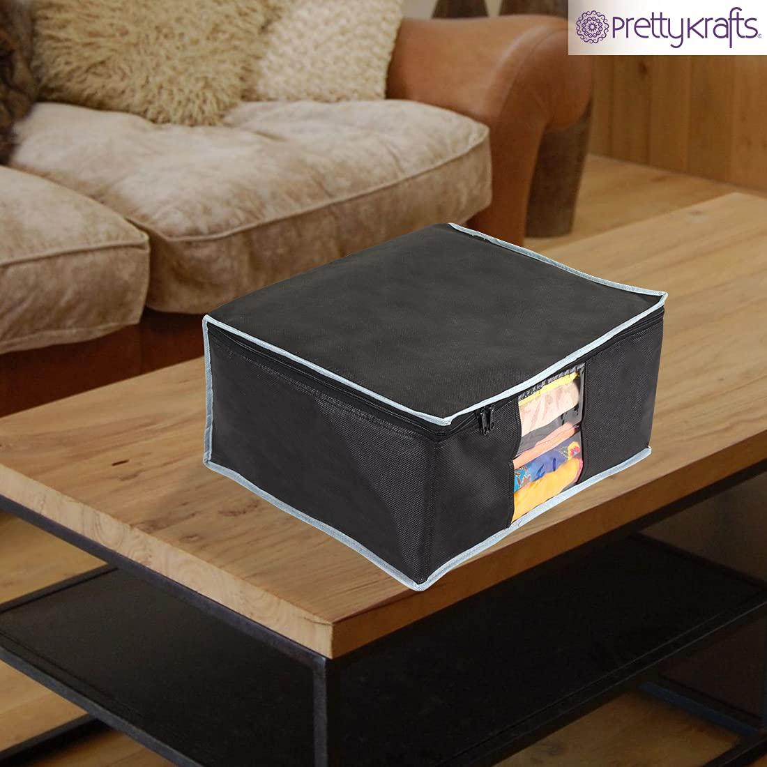 Saree Cover - Solid Non Woven Saree Cover for Wardrobe (Pack of 6)