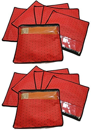 Polka Dots Saree Organizers (Pack of 12)