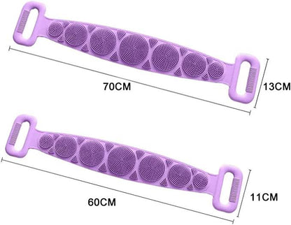 Silicone Bath Long Strip Bath Towel Back Rub (Pack of 1)