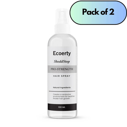 Ecoerty SheddStop Pro-Strength Hair Spray 200ml Pack of 2