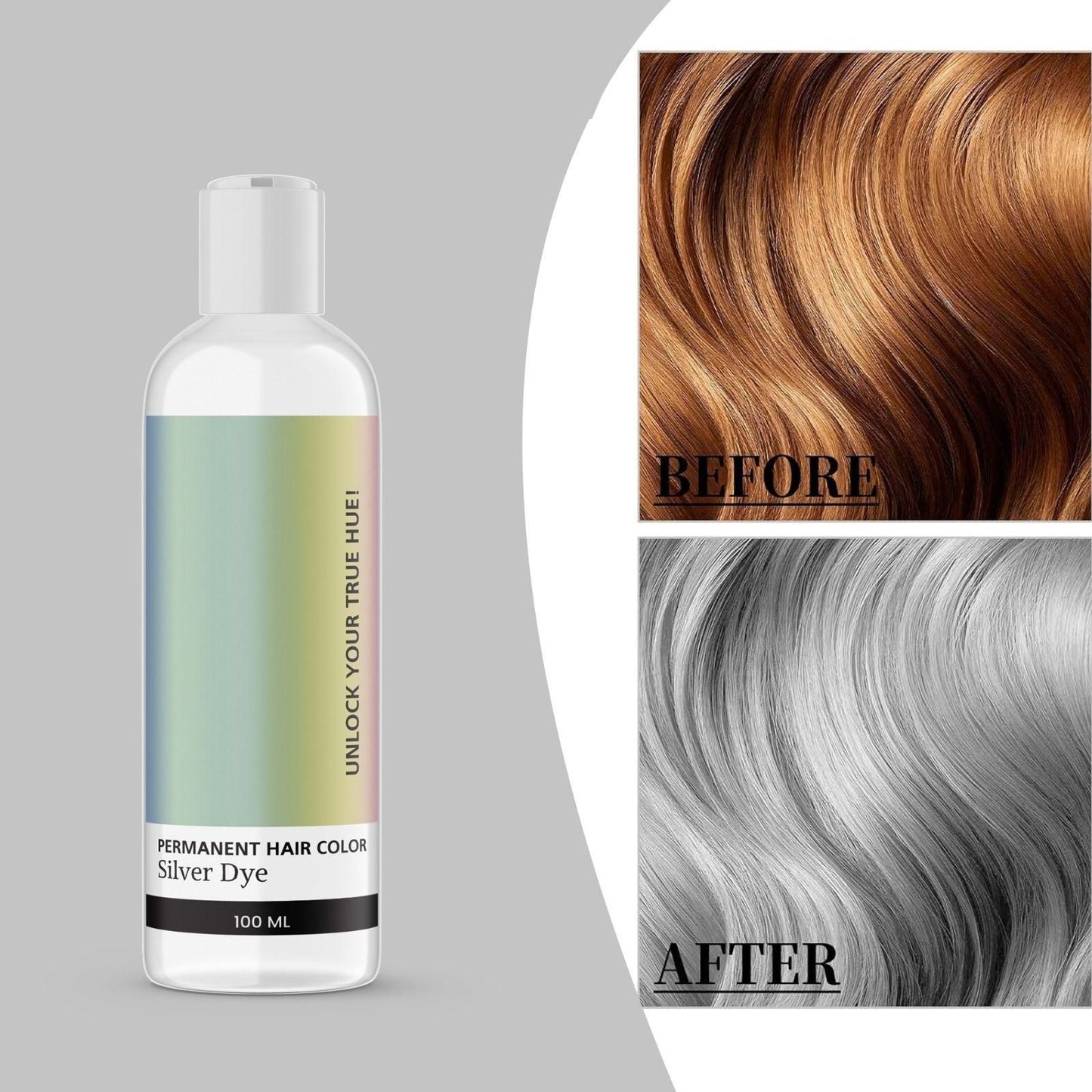 PERMANENT HAIR COLOR Silver Dye 100ML