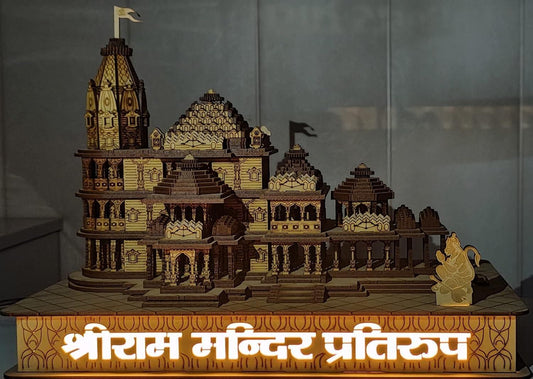 Shri Ram Mandir Ayodhya 3D Wooden Temple