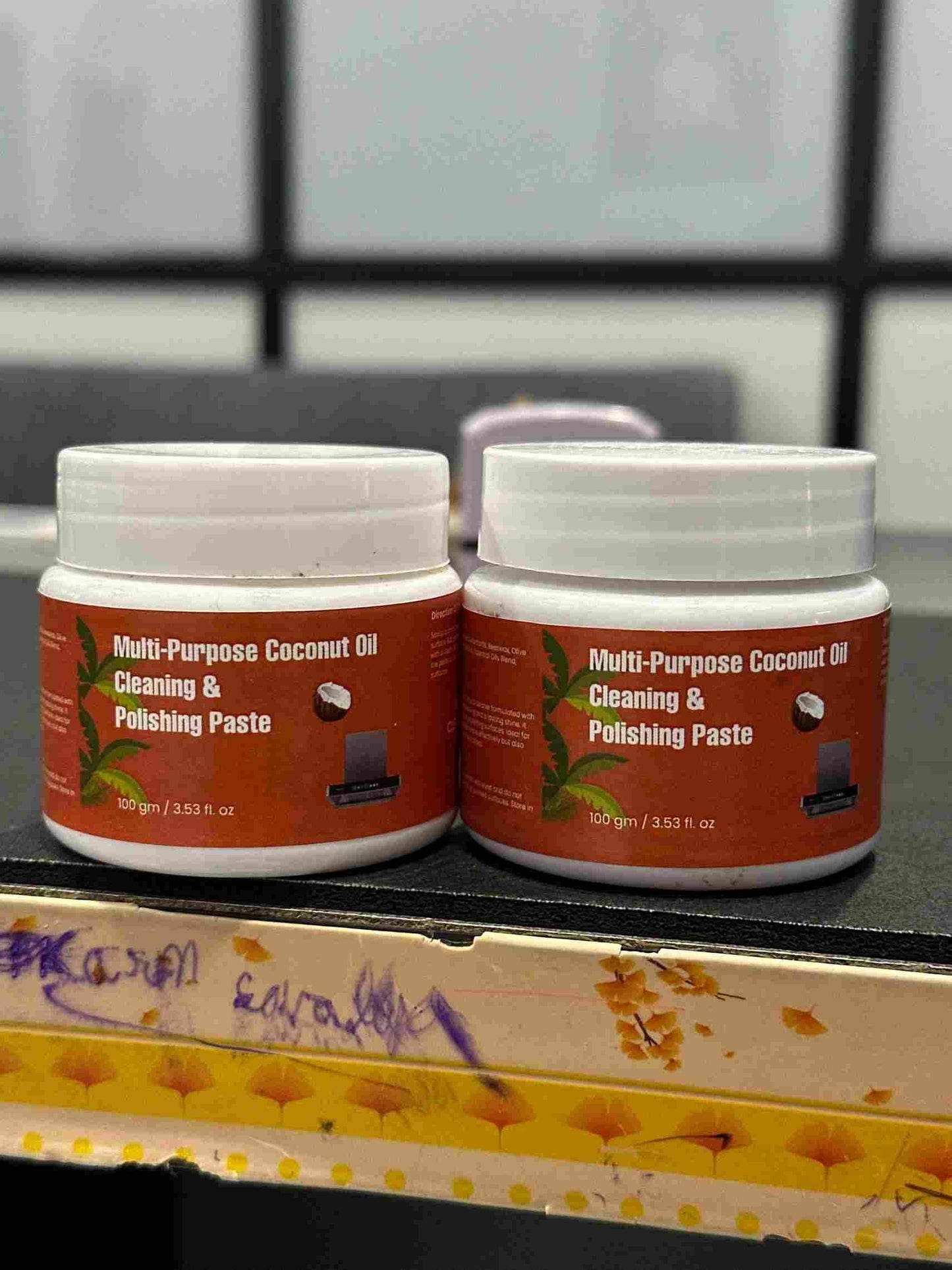 Coconut Oil Kitchen Cleaner Paste 100gram (Pack of 2)