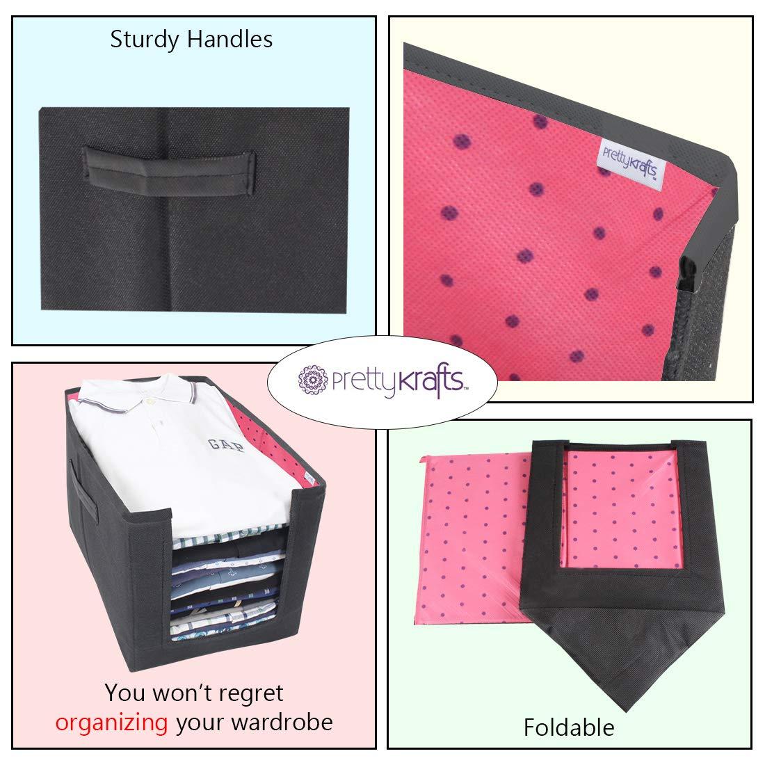 Closet Organizer-Foldable Shirts and Clothing Organizer Stackers(Pack of 6)